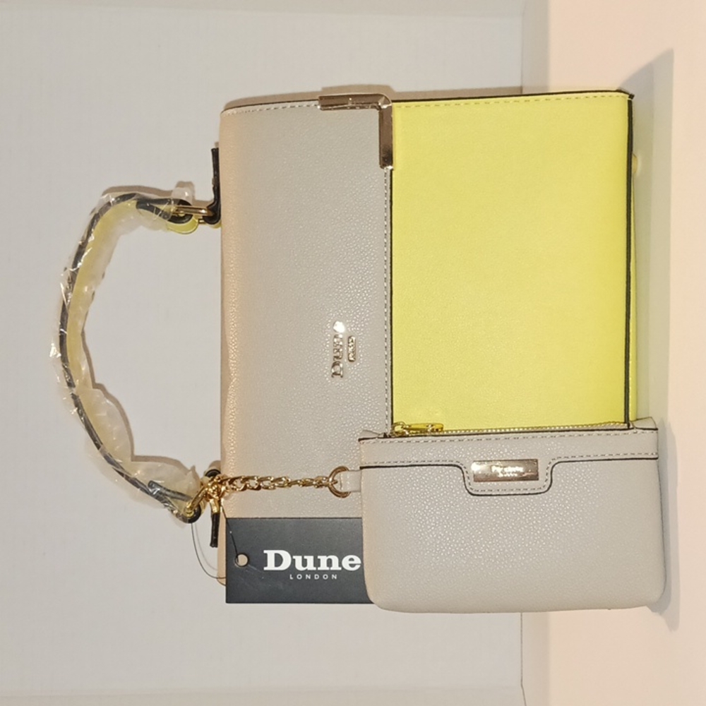 NWT Dune Color Block Satchel - Yellow/Grey! ❤️ - Picture 5 of 12